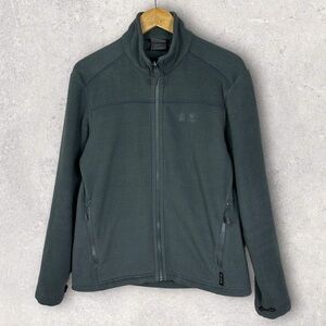 Jack Wolfskin Fleece Full Zipper Sweater Jacket Size Large Blue At Home Hiking L